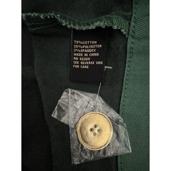 DG2 Diane Gilman Green Trench Jacket XS NWT Belted Cotton Blend 30th Anniversary - Picture 11 of 13